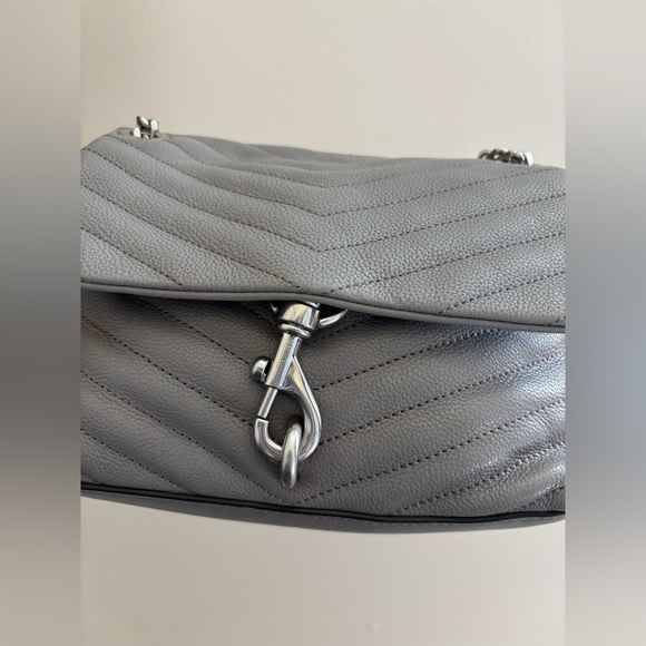 Rebecca Minkoff Small Edie Crossbody in Stone Grey - Picture 4 of 12